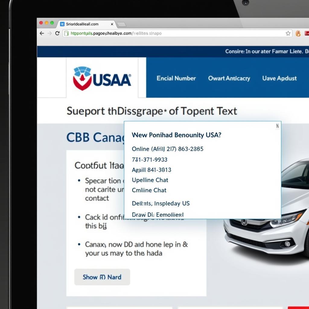 Contacting USAA for Car Insurance Through Their Website