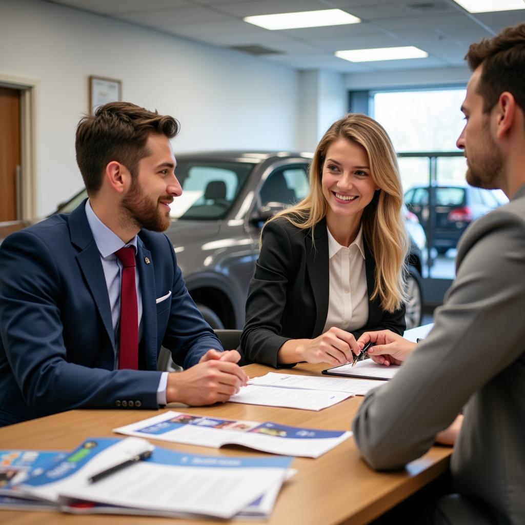 Financing a used car at a dealership