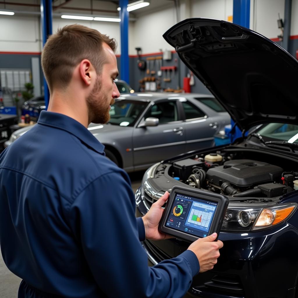 Used Car Inspection in Omaha with a Dealer Scanner