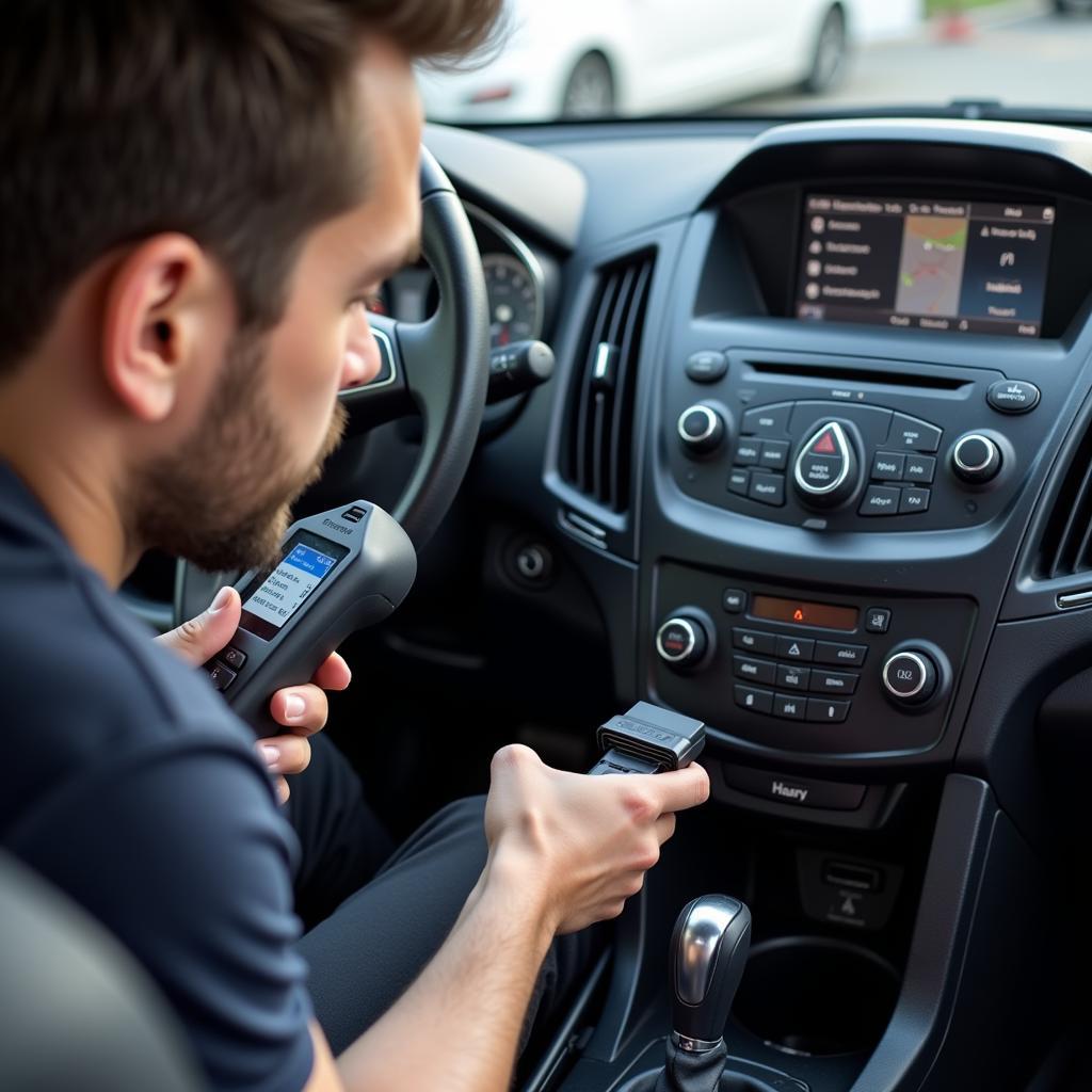 Using a Dealer Scanner on a Facebook Marketplace Car