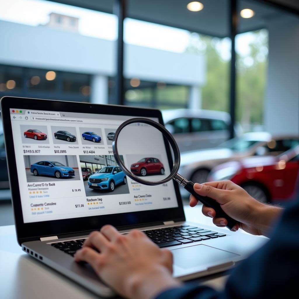 Using online car dealership tools to find the best car prices