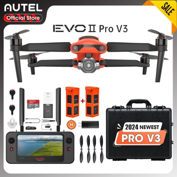 [V3] 2024 Autel Robotics EVO 2 Pro V3 Rugged Bundle 6K HD Video Smart Controller