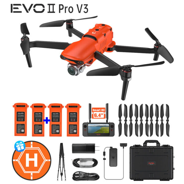 [V3] Autel EVO 2 Pro V3 Fly More Bundle 6K HDR Video Drone 15KM Transmission