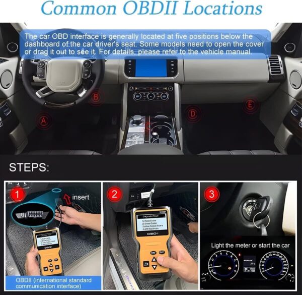 V310 Car OBD2 Scanner Code Reader Engine Fault Scanner CAN Diagnostic Scan Tool - Image 3