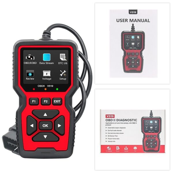 V519 Car Scanner OBD2 Car Fault Diagnosis Tool Engine Fault Code Detector - Image 2