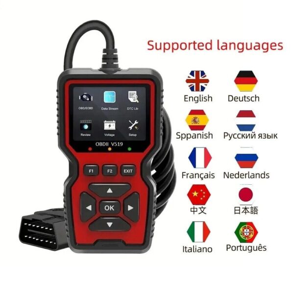 V519 OBD2 Scanner Code Read Engine System Engine Diagnostic Tool Code Reader - Image 3