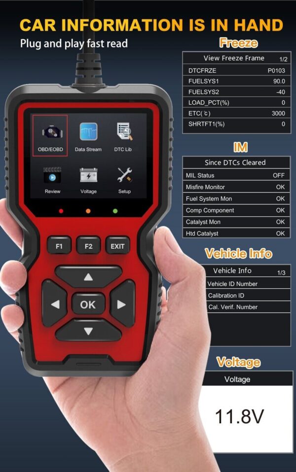 V519 OBD2 Scanner Professional Code Read Engine System Car Diagnostic Tool - Image 4