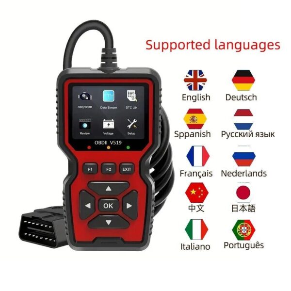 V519 OBD2 Scanner Professional Code Read Engine System Car Diagnostic Tool - Image 2