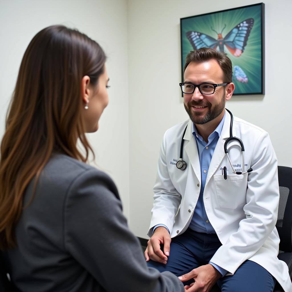 Doctor Consulting Patient in Vancouver Urgent Care Clinic