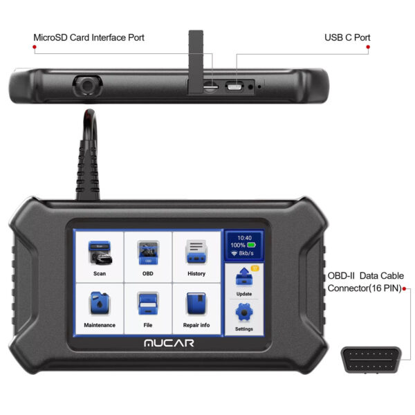 Vauxhall Vivaro Auto Diagnostic Tablet OBD2 Fault Code Reset Scanner Tool CS90 - Image 2