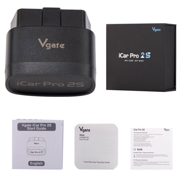 Vgate iCar Pro 2S OBD2 Scanner Bluetooth Iphone & Android Scan Car Code Reader - Image 6