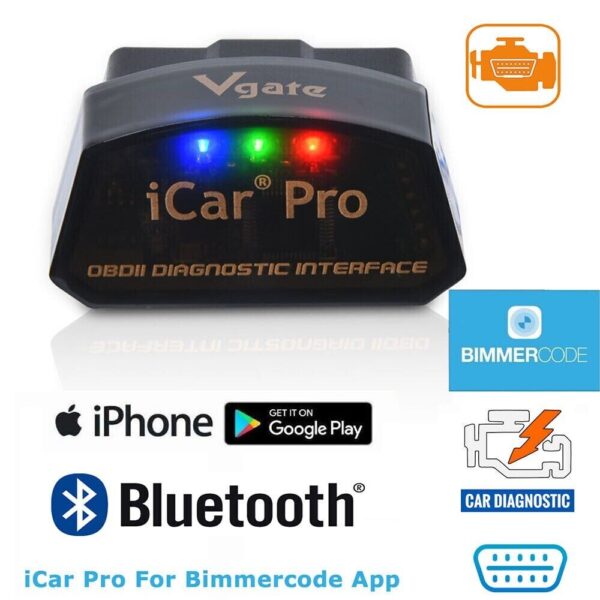 Vgate iCar Pro Bluetooth 4.0 Adapter OBD2 Diagnostic Scanner Tool Code Reader - Image 2