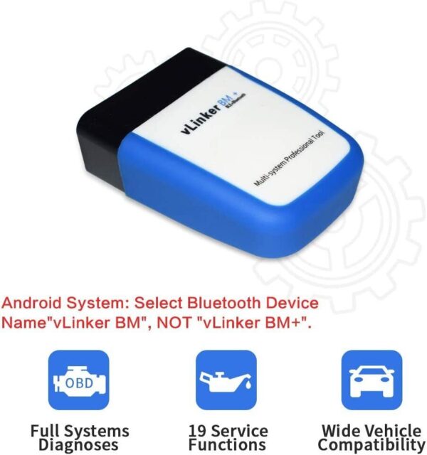 Vgate vLinker BM+ BT 4.0 OBD2 Diagnostic Scanner Tool BIMMERCODE For IOS Android - Image 5