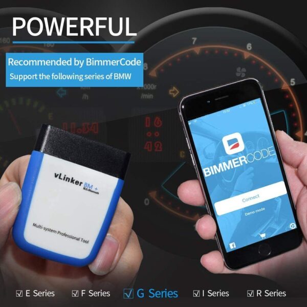 Vgate vLinker BM+ BT 4.0 OBD2 Diagnostic Scanner Tool BIMMERCODE For IOS Android - Image 6