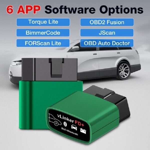 Vgate vLinker FD+ OBD2 Adapter Bluetooth4.0 BLE Scanner FORScan for iOS Android - Image 6