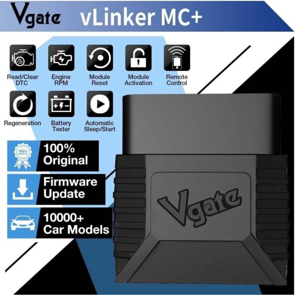 Vgate vLinker MC+ BT4.0 OBD2 Scanner Code Reader Diagnostic Tool Android/ios - Image 4