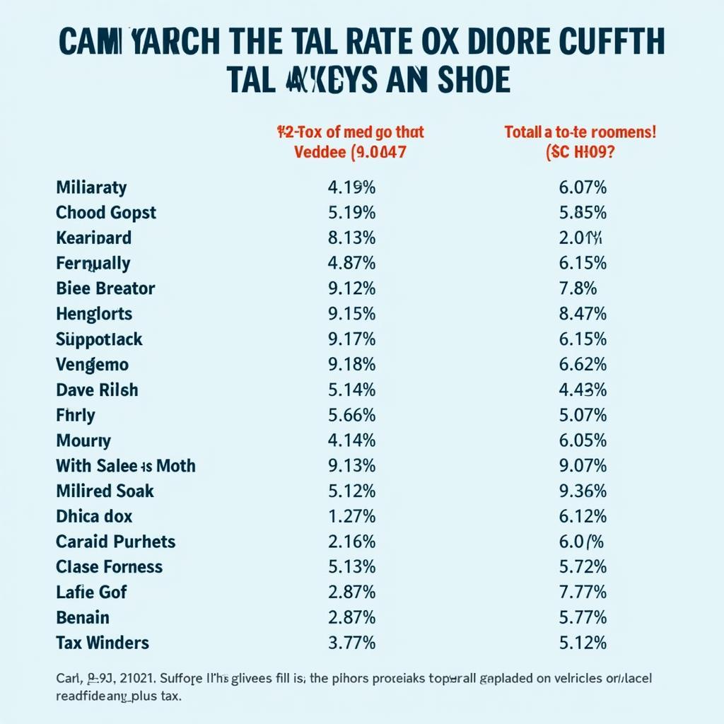 Virginia Regional Sales Tax Comparison Chart