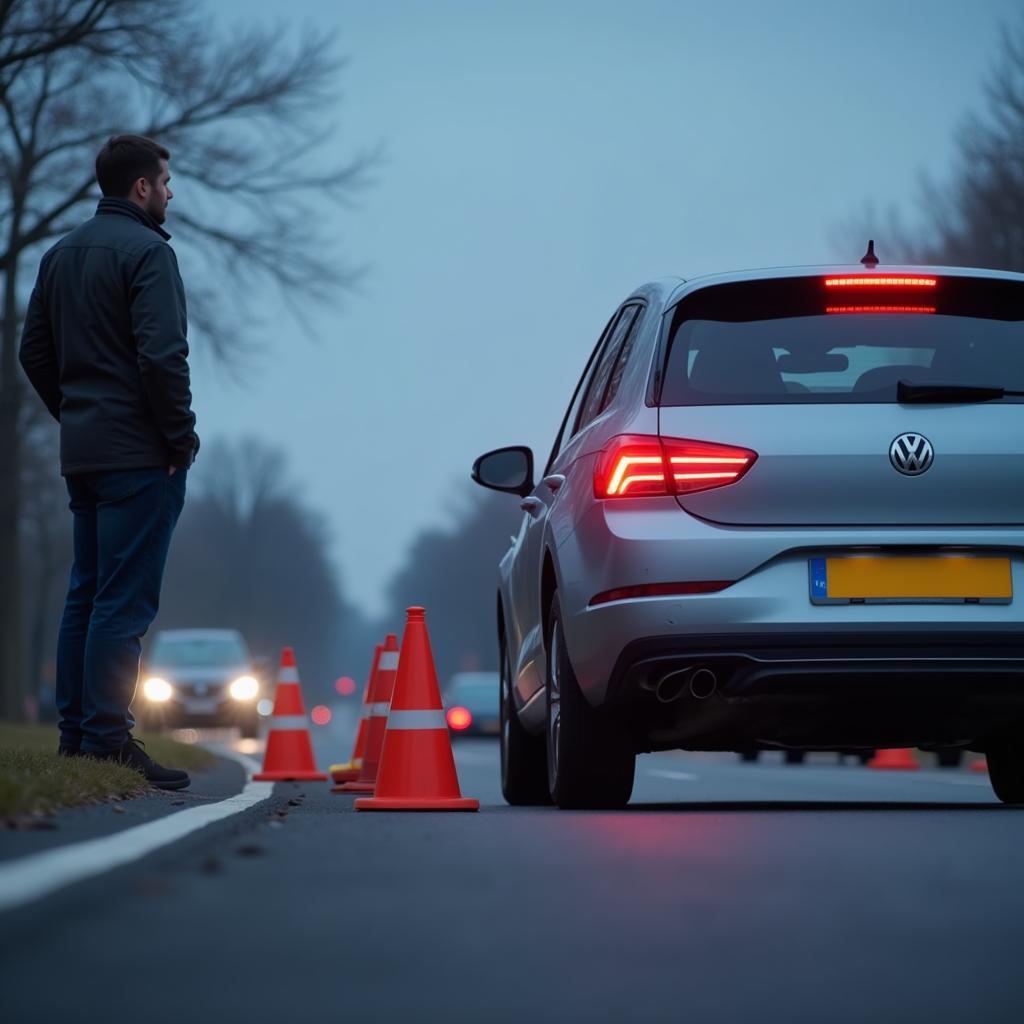 Safety Measures While Waiting for a Tow Truck