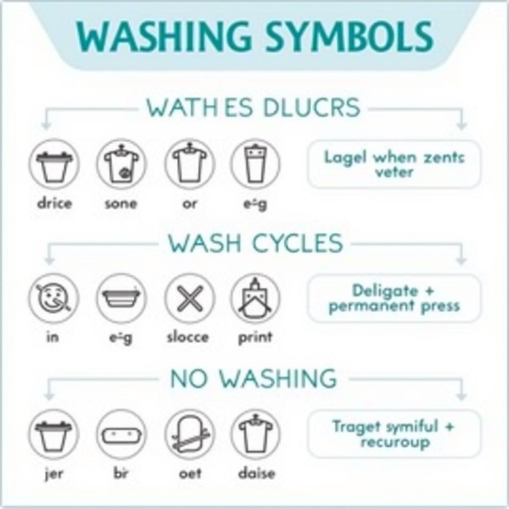 Washing Symbols Chart