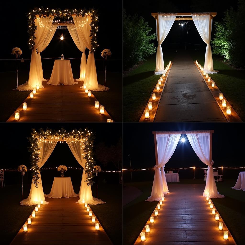 Creative Lighting Ideas for Wedding Altars