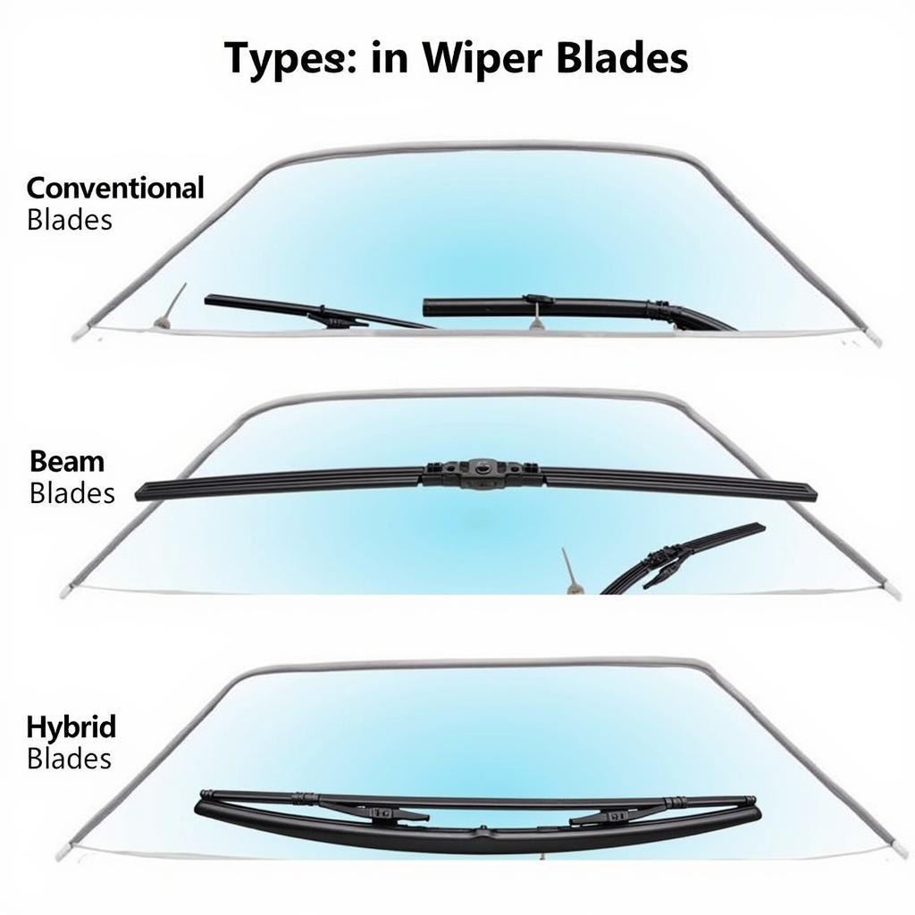 Different Types of Wiper Blades: Conventional, Beam, and Hybrid