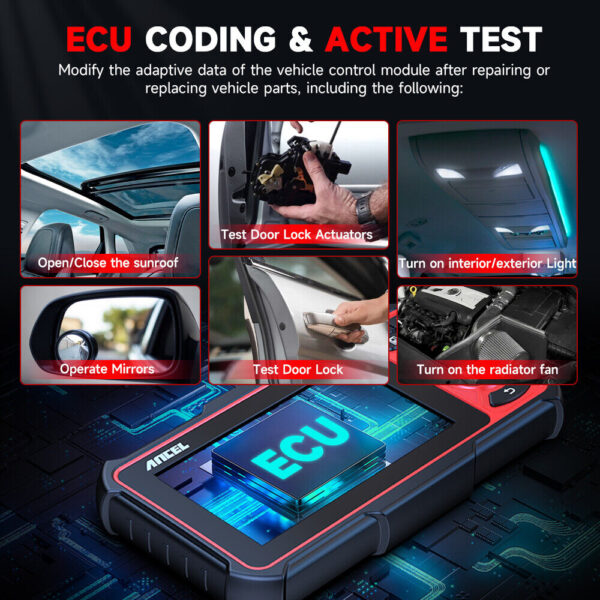 Wireless Bluetooth Bi-directional OBD2 Scanner Car Diagnostic Tool ECU Coding - Image 4