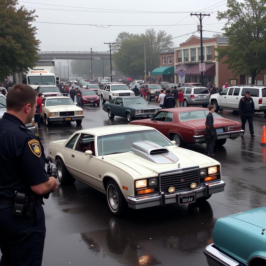 Worcester Illegal Car Show Arrests Scene