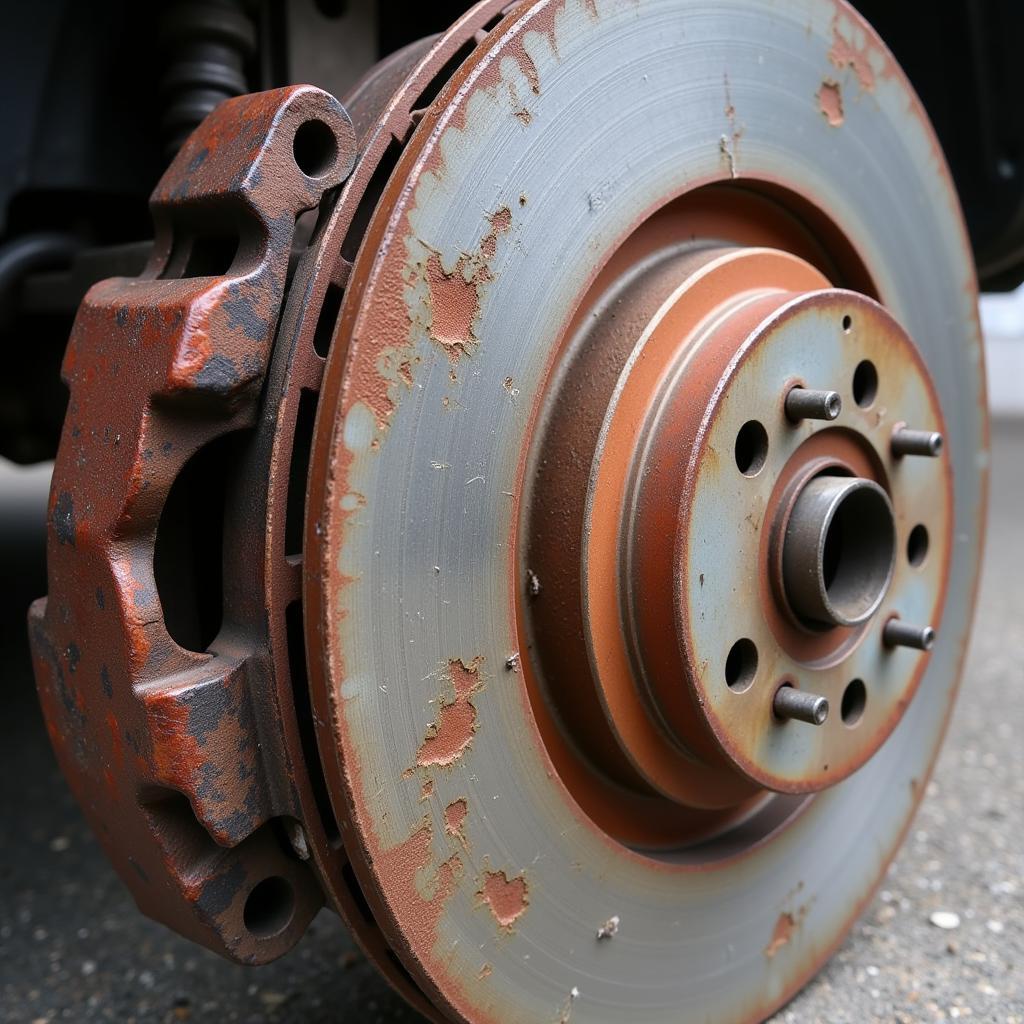 Worn Brake Rotor Causing Car Shaking