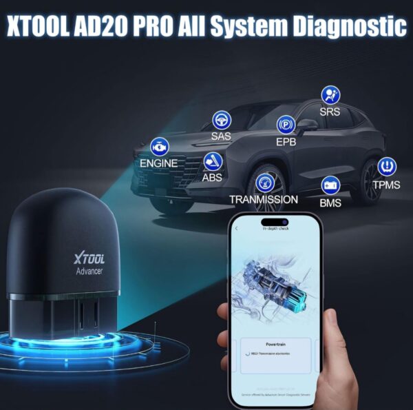 XTOOL AD20 PRO Full System Diagnostic Tool Obd2 Scanner Car Fault Code Reader - Image 3