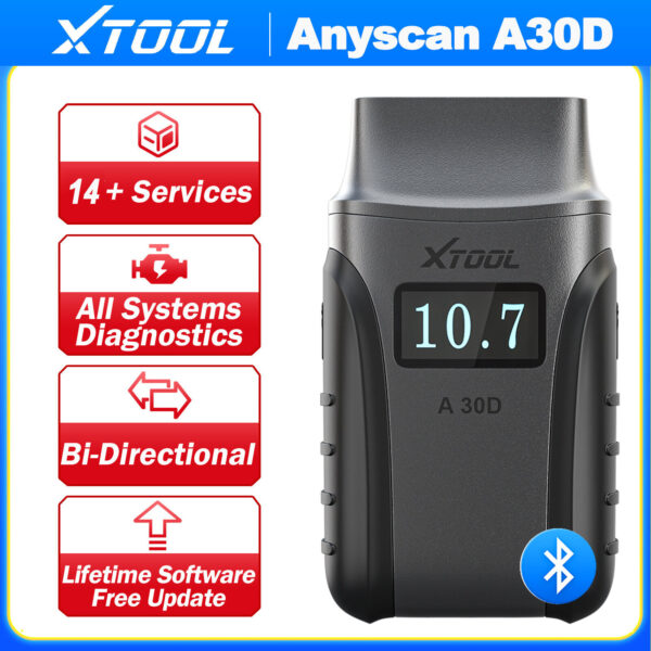 XTOOL Anyscan A30D Full BiDirectional Diagnostic BT Scanner Auto Diagnostic Tool - Image 3