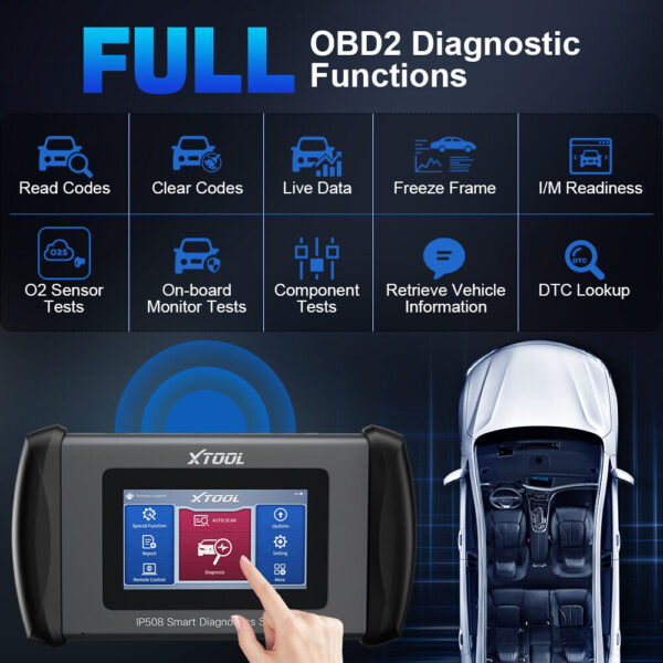 XTOOL IP508 OBD2 OBDII Diagnostic Scanner Tool Auto ABS Engine Fault Code Reader - Image 5