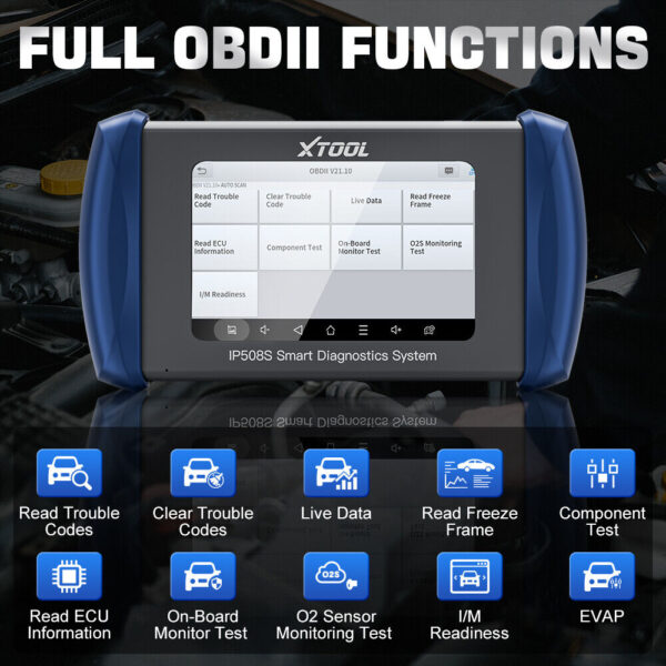 XTOOL IP508S Car OBD2 Diagnostic Tool ABS SRS Airbag Engine Code Reader Scanner - Image 6