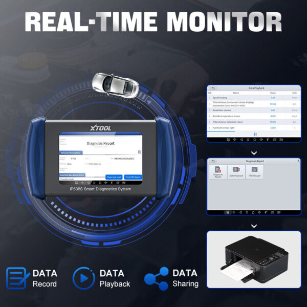 XTOOL IP508S Car OBD2 Scanner ABS SRS Airbag Code Reader Diagnostic Scan Tool - Image 5