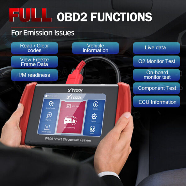 XTOOL IP608 Full OBD2 Car All System Diagnostic Tool Scanner BMS Oil DPF Reset - Image 5