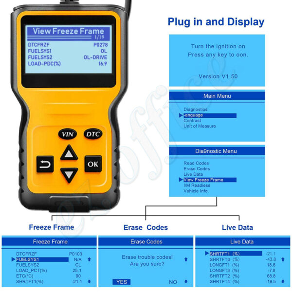 Yamaha YZF-R125 2019 OBD2 fault code scanner diagnostic tool - Image 5