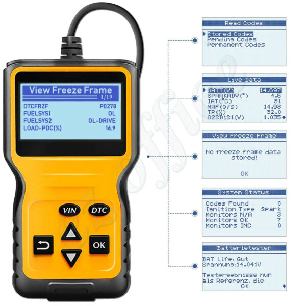 Yamaha YZF-R125 MT-125 YZF 125 FI, OBD2 fault code scanner diagnostic tool - Image 4