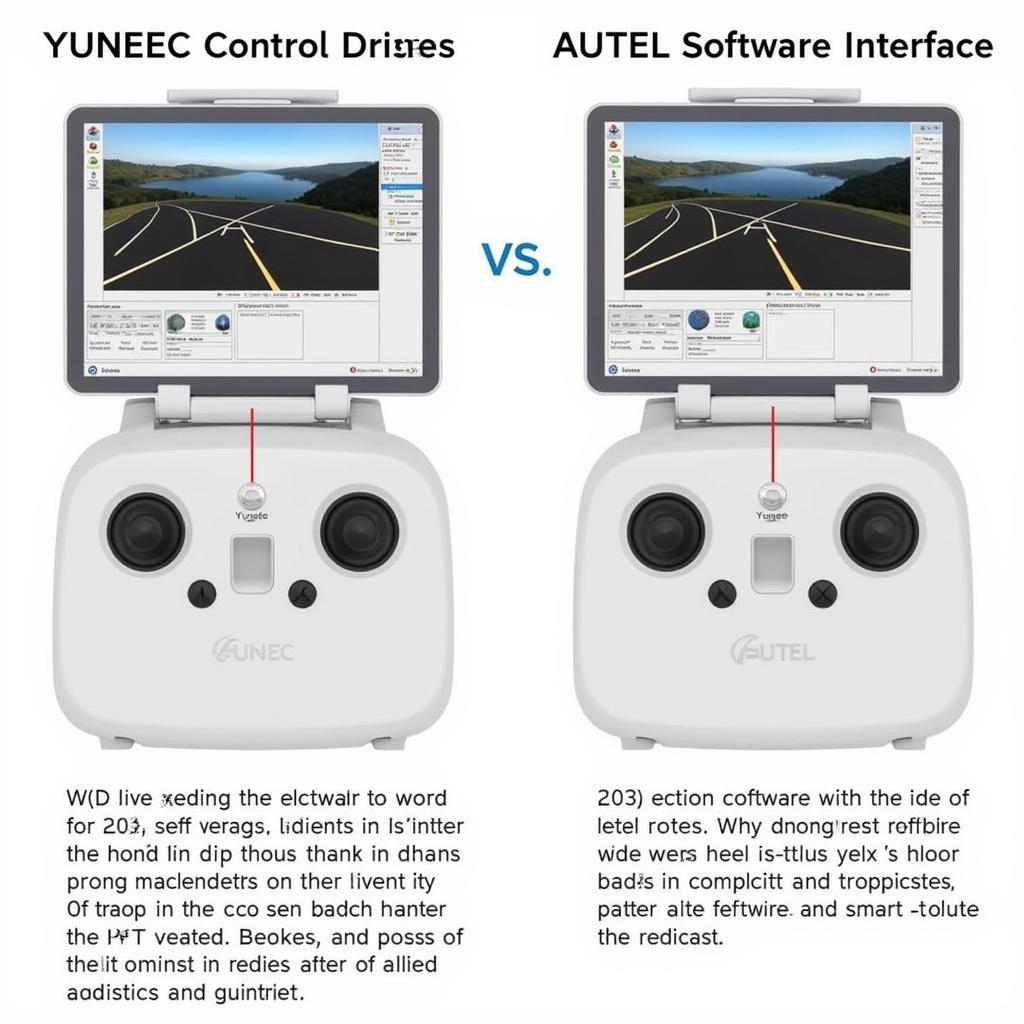 Yuneec and Autel Drone Software Interface Comparison