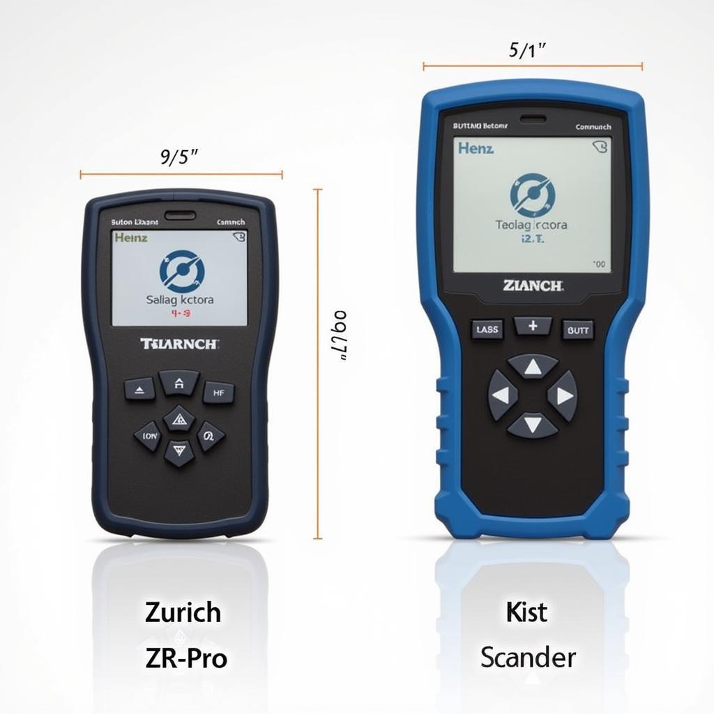 Zurich ZR-Pro and Autel Scanner Side-by-Side Comparison